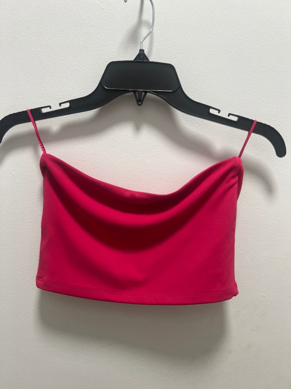 Express Hot Pink Compression Crop Tube Top